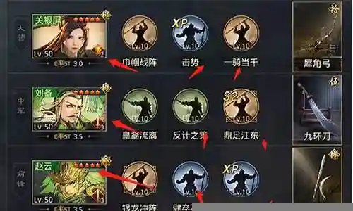 率土之滨阵容搭配三星