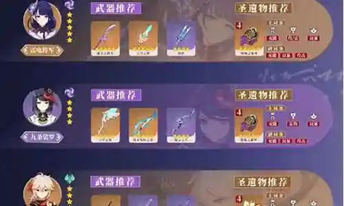 雷神公子深渊阵容搭配
