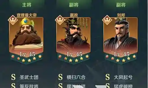 查理曼大帝刘邦嬴政阵容搭配