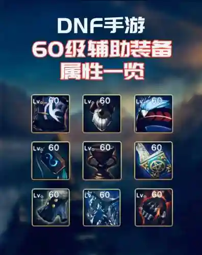 dnf所有神器辅助装备属性插图1