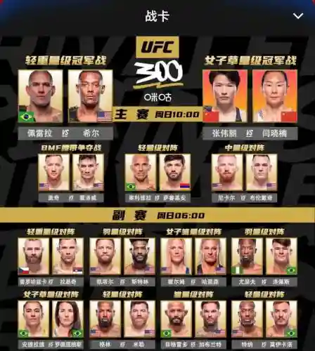 ufc下期阵容_1插图1
