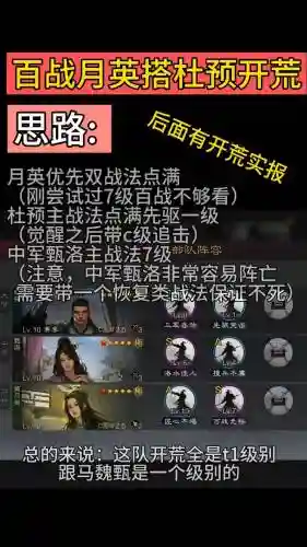 阵容搭配率土之滨开荒插图1