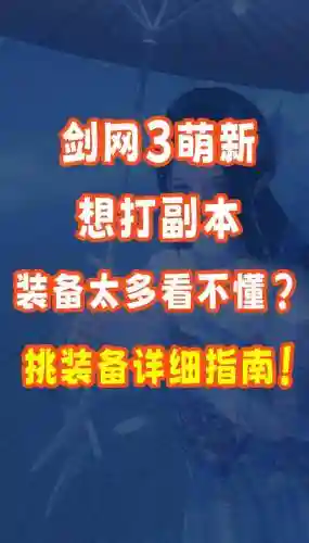 剑网三副本出装备攻略插图
