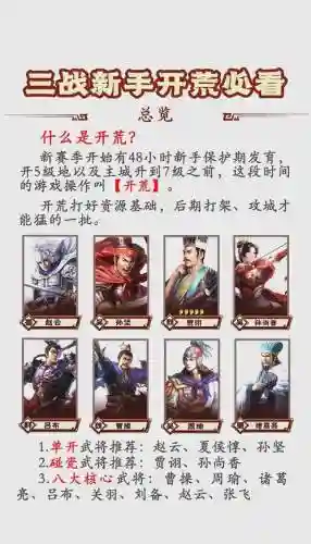 三国志黄巾开荒阵容搭配插图