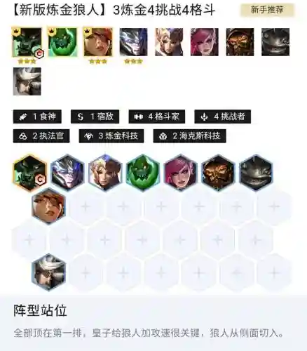 云顶最新炼金狼人阵容搭配，云顶之弈炼金科技怎么玩插图1