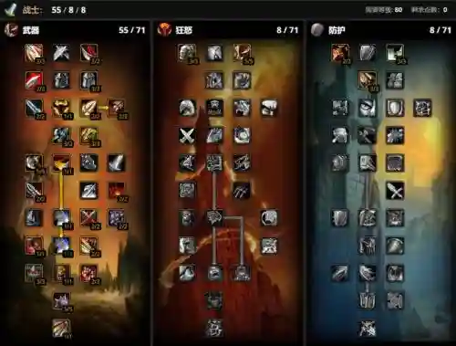 60级武器战士pve天赋，60级武器战pvp天赋插图