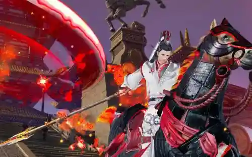 剑网三天策武器炎枪，剑网三怀旧版天策武器插图
